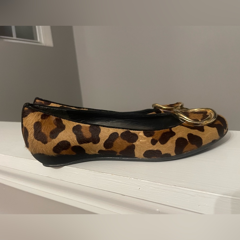 Stuart Weitzman Pony Hair Animal Print Shoes size 6 - Picture 3 of 9